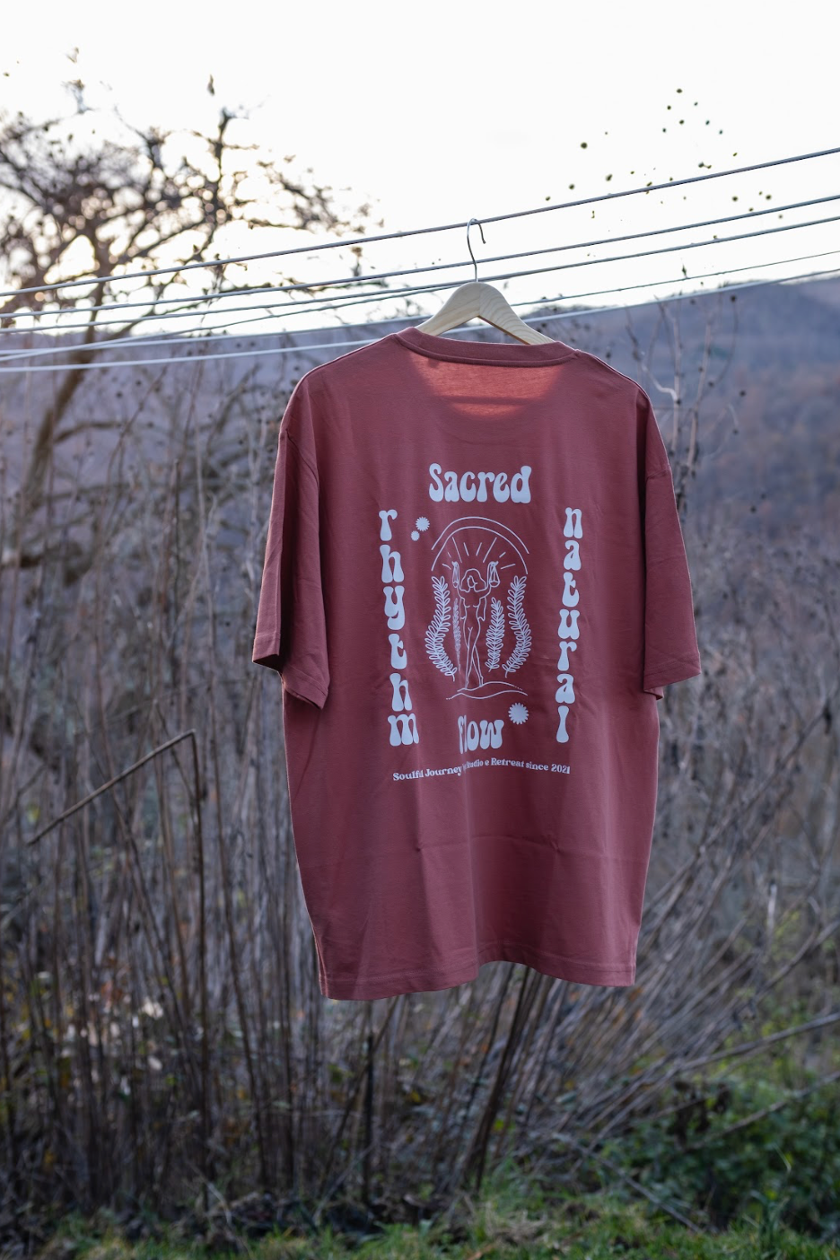 T-Shirt Sacred Rhythm, Sacred Flow Heritage Brown