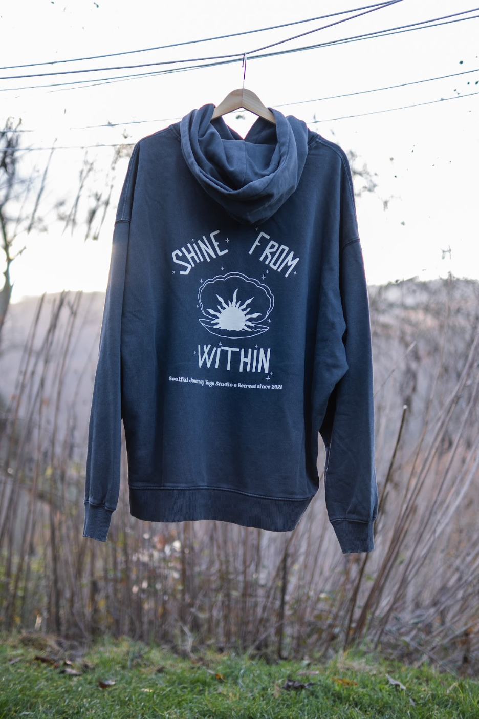 Felpa Shine From Within Indian Grey