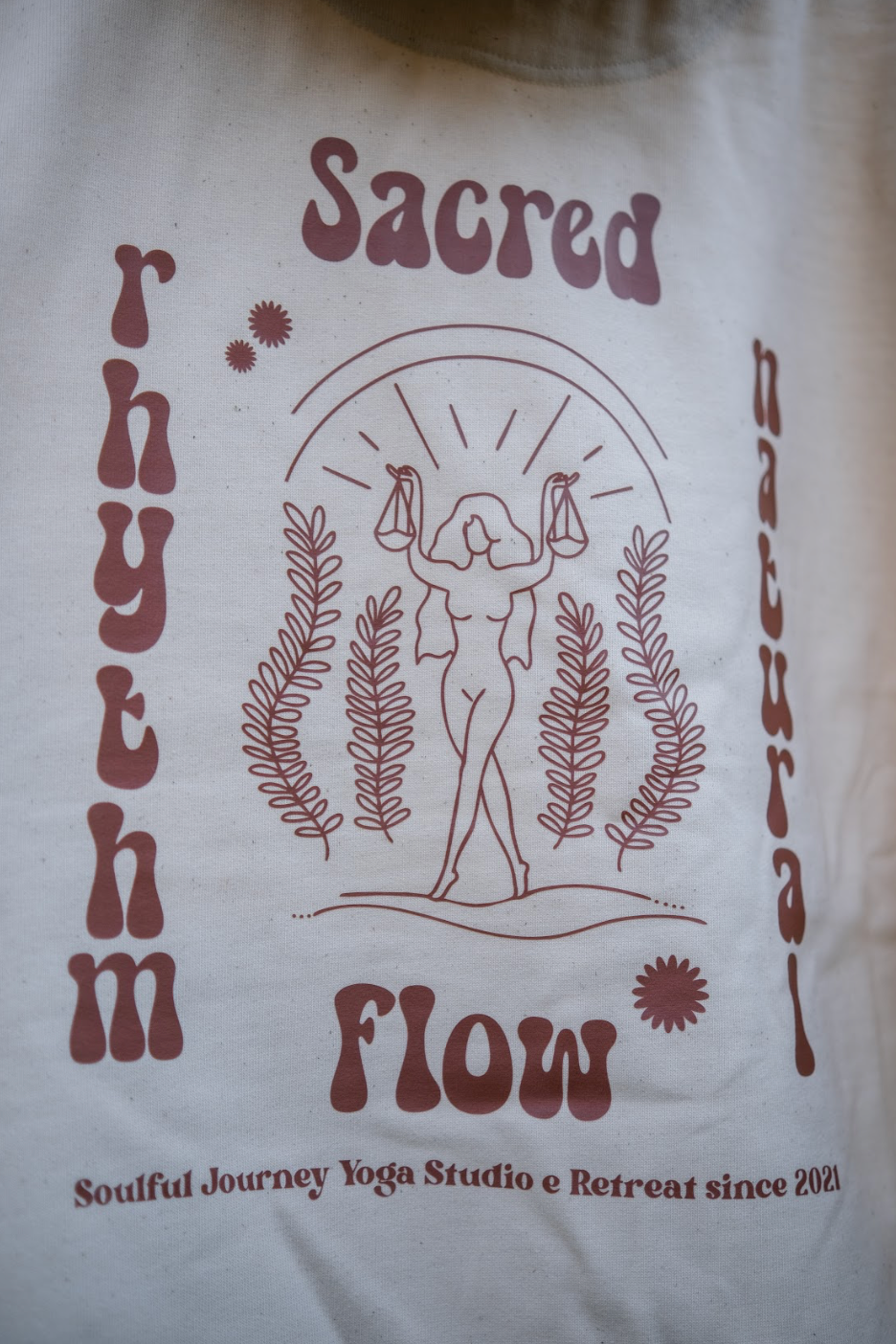 Felpa Sacred Rhythm, Sacred Flow Natural Raw